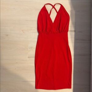 Elegant Red (Bodycon) Sleeveless Dress